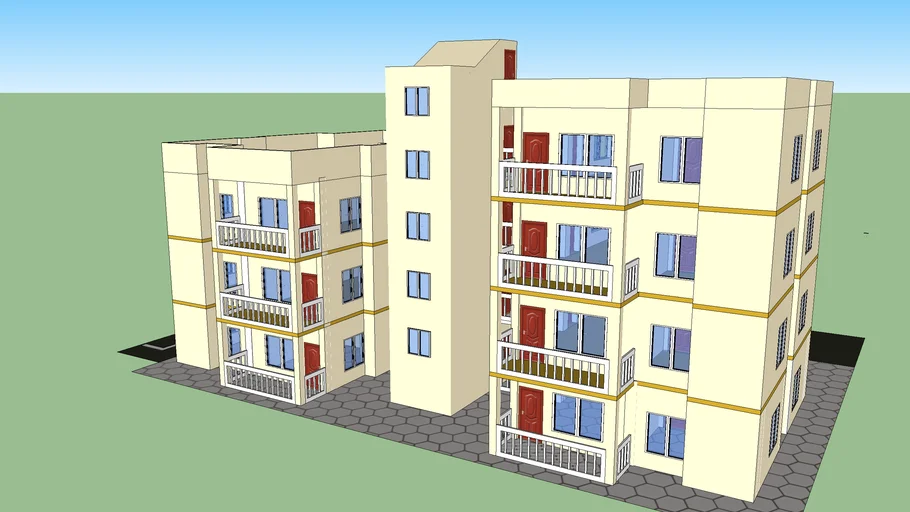 staff-quarters-apartment-3d-warehouse