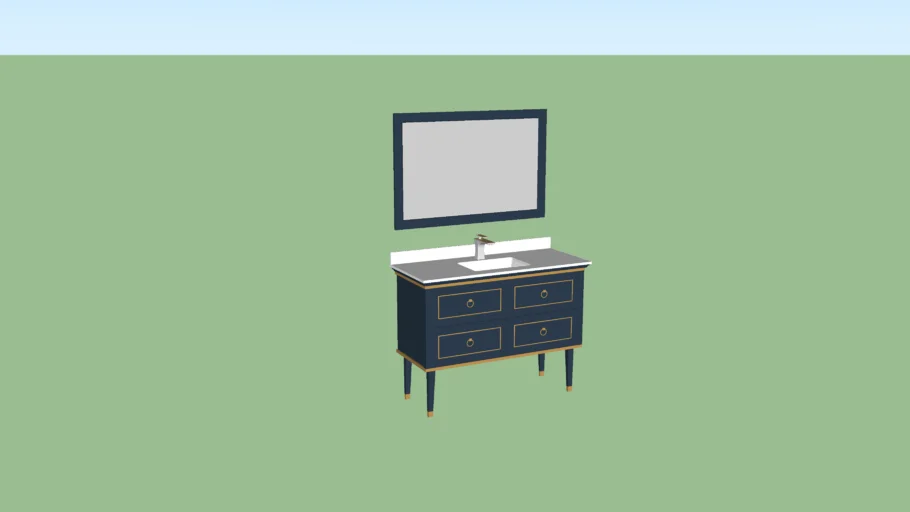 Bathroom Vanity Bathroom Cabinet | 3D Warehouse