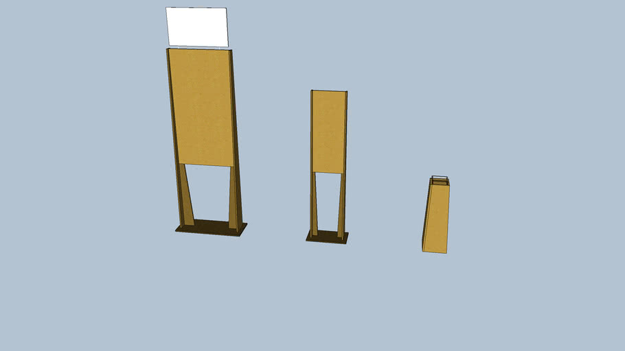 OSB/Plywood Display Signs 3D Warehouse