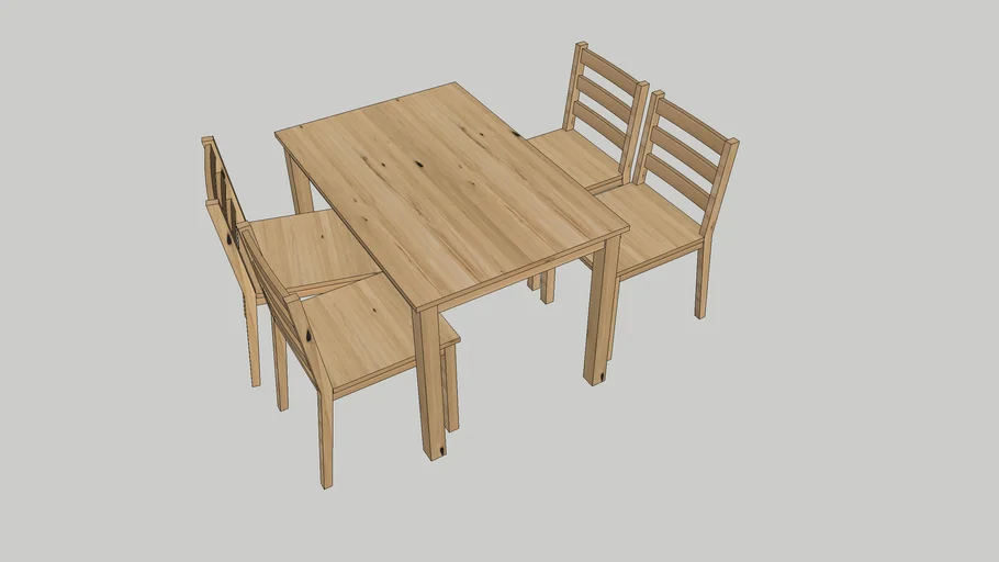 DINNING TABLE AND CHAIRS