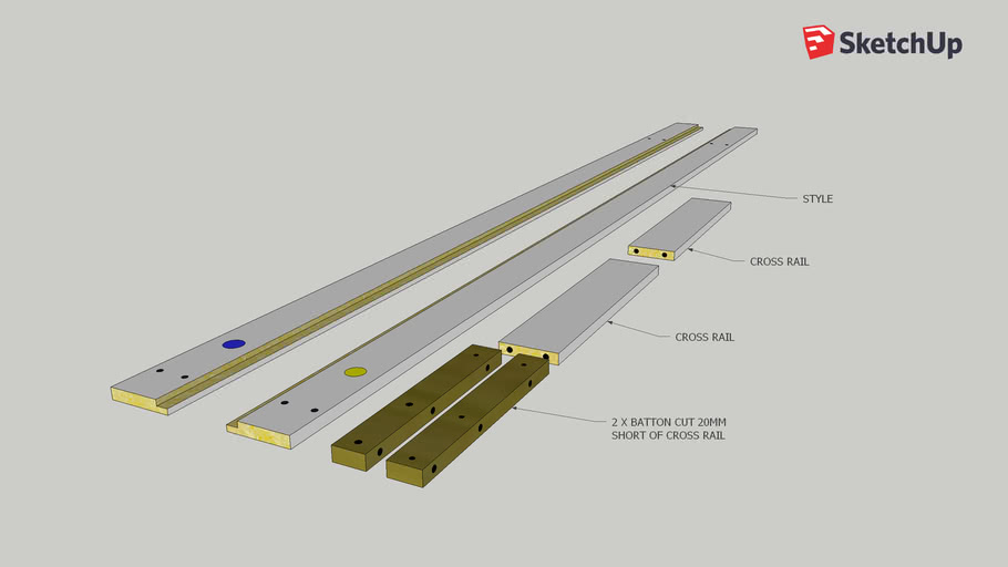 frame components 3D Warehouse