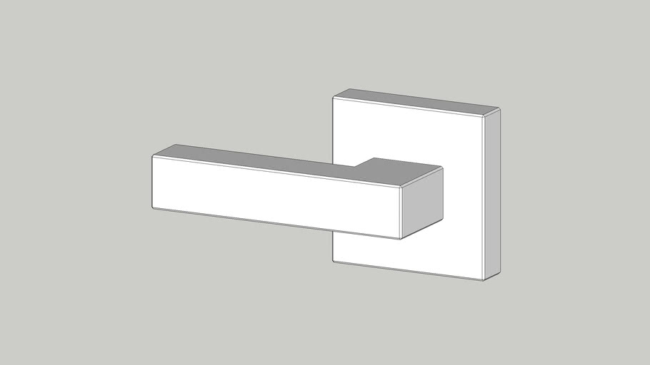 SIDERNA Front Mount Flush Lever 696080PC 3D Warehouse