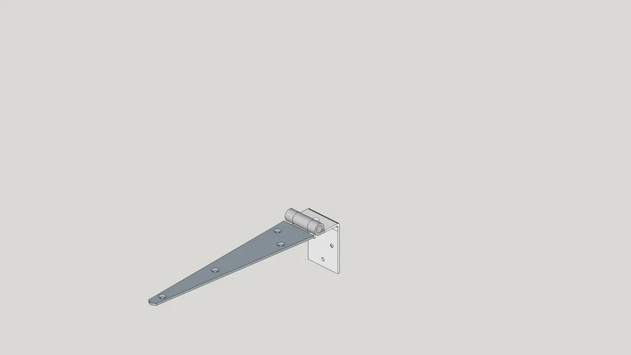 Cranked Strap Hinge | 3D Warehouse