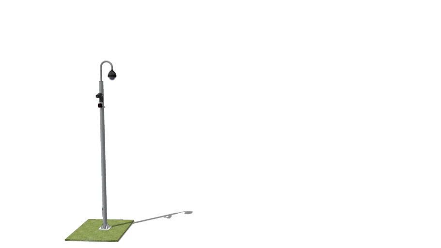 Pole mount CCTV camera