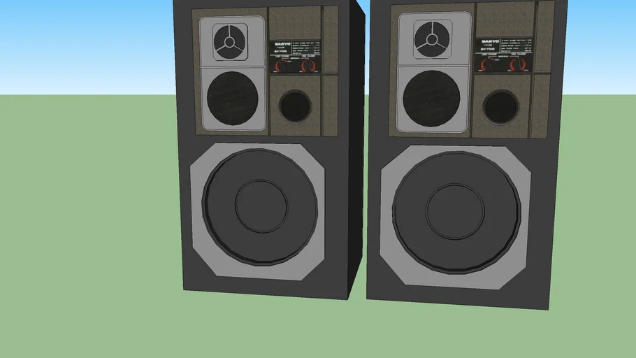 Sanyo 3-way speakers | 3D Warehouse