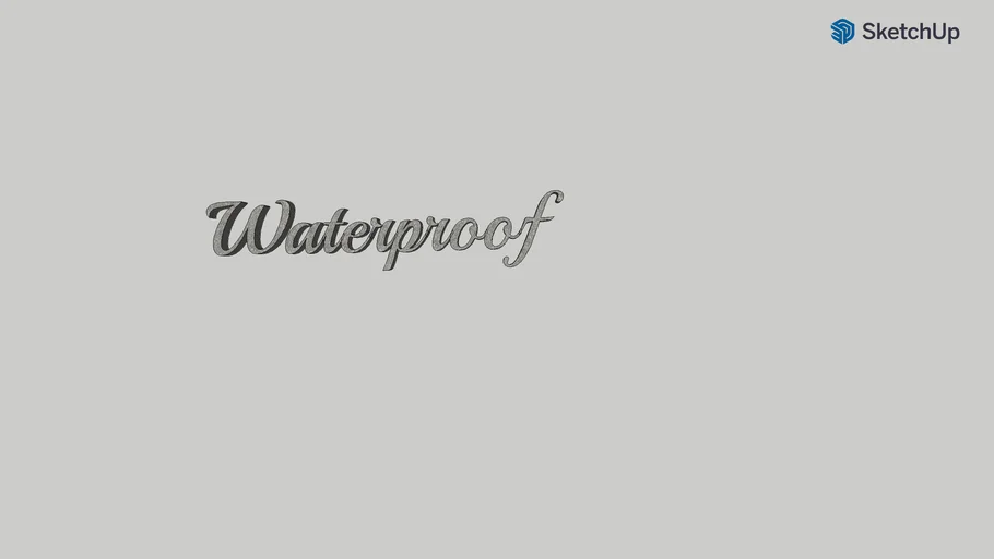 Waterproof Logo | 3D Warehouse