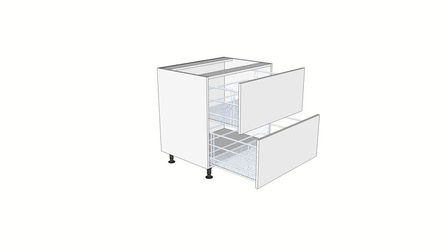 MultiPurpose Basket 800mm 3D Warehouse