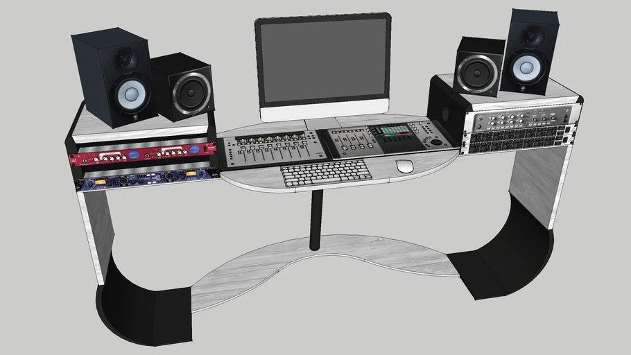 studio desk 4 | 3D Warehouse