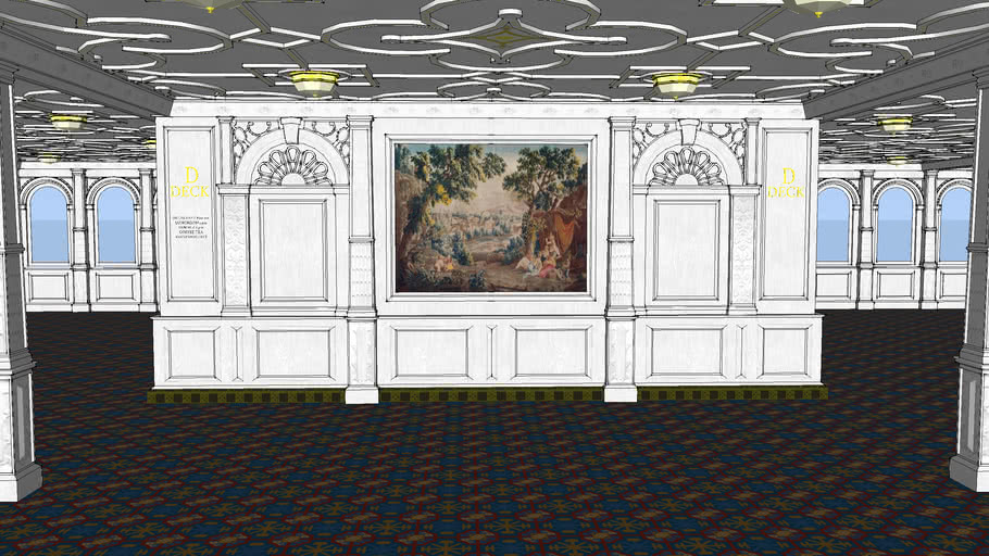 Titanic D Deck Grand Staircase 3d Warehouse