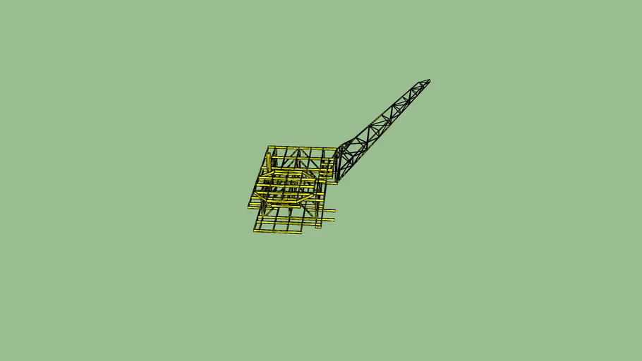 Kepodang CPP Topside framing | 3D Warehouse