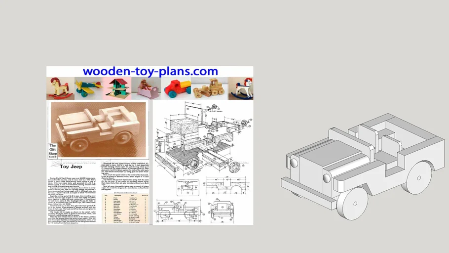 Plans To Build A Wooden Toy Jeep