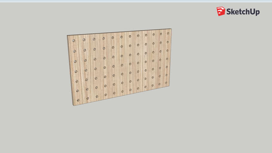 Custom Pegboard 3D Warehouse