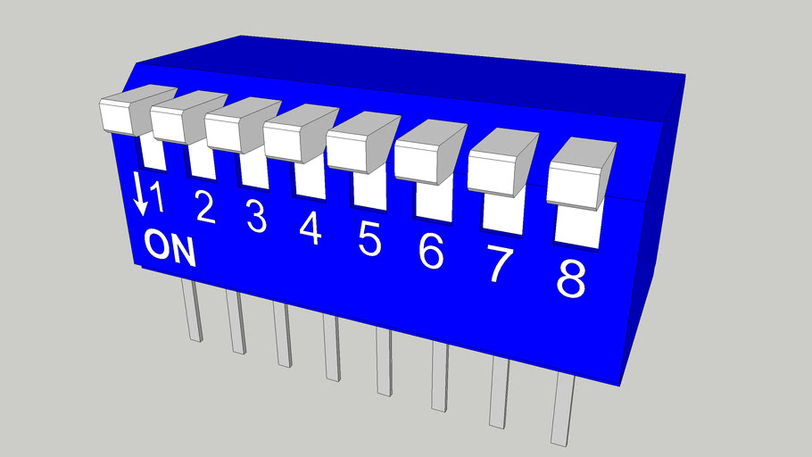 DIP8 PIANO (DIPSWITCH) | 3D Warehouse