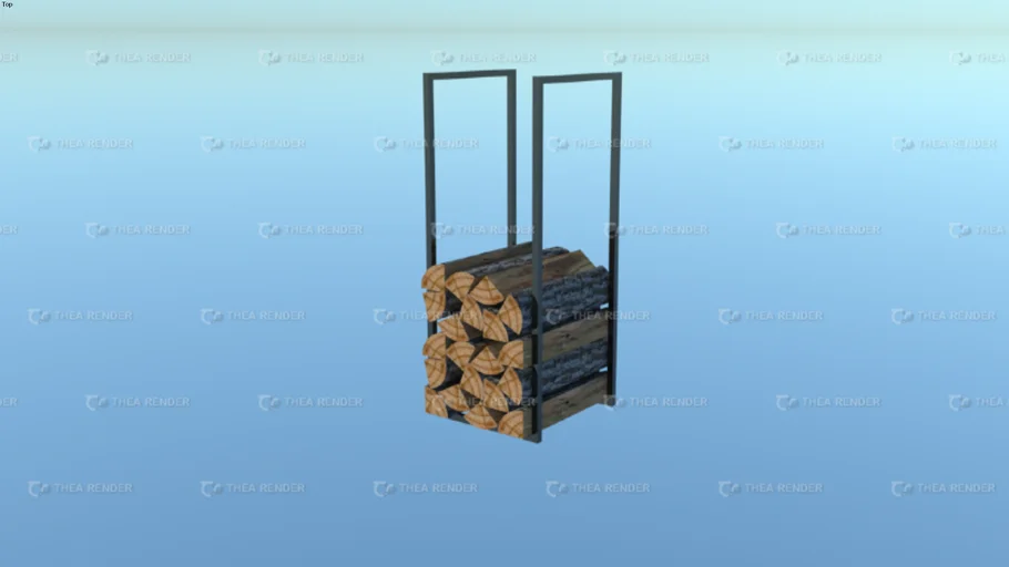 Metal log rack | 3D Warehouse