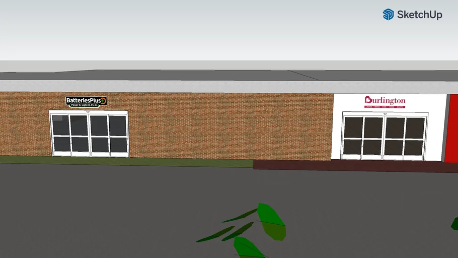 Burlington & Batteries Plus Googleport, LA 3D Warehouse