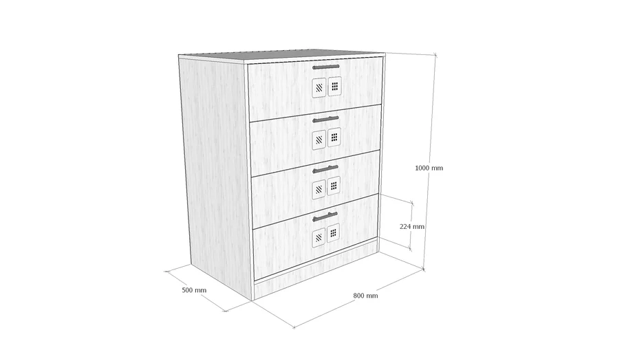 комод | 3D Warehouse
