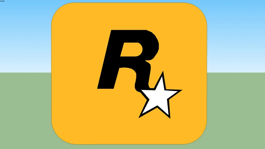 3D Rockstar Games Logo