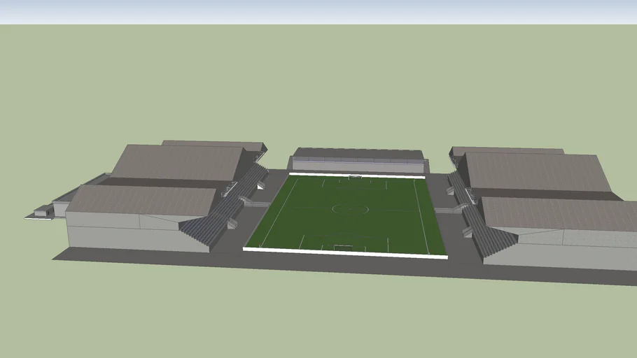 Modern Small Town Soccer Stadium | 3D Warehouse