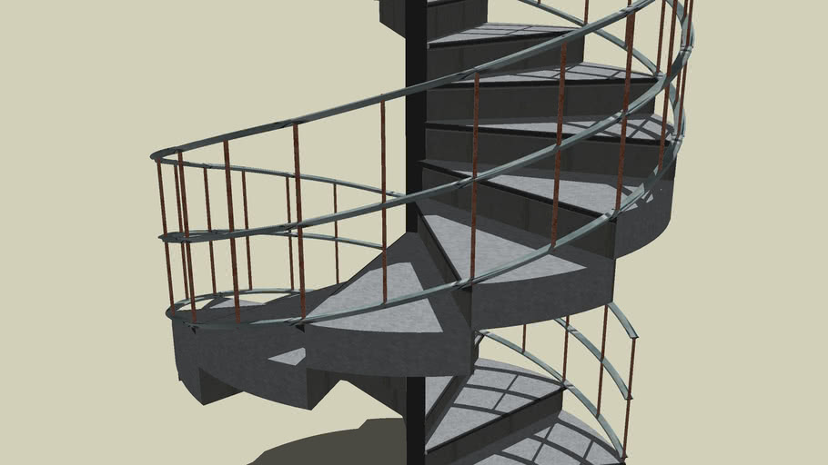 Spiral staircase 2 | 3D Warehouse