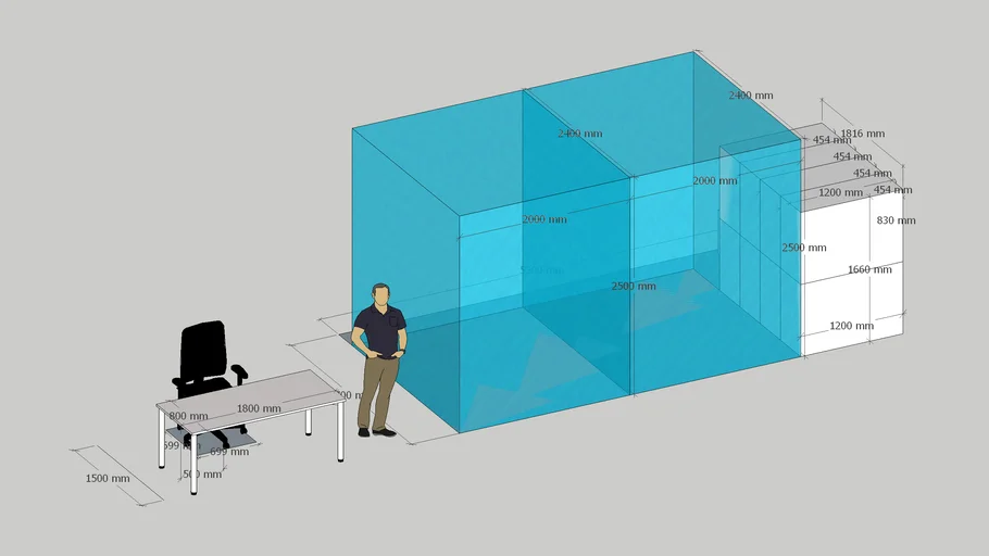 Office_real dimensions | 3D Warehouse
