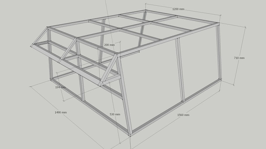 Ute canopy frame 3D Warehouse