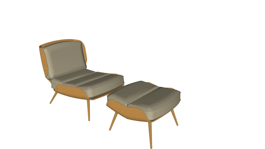 VINTAGE LOUNGE CHAIR 3D Warehouse