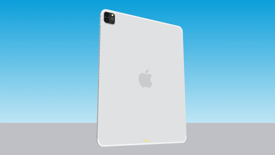 Apple iPad Pro 129 Inch M1 Silver - - 3D Warehouse