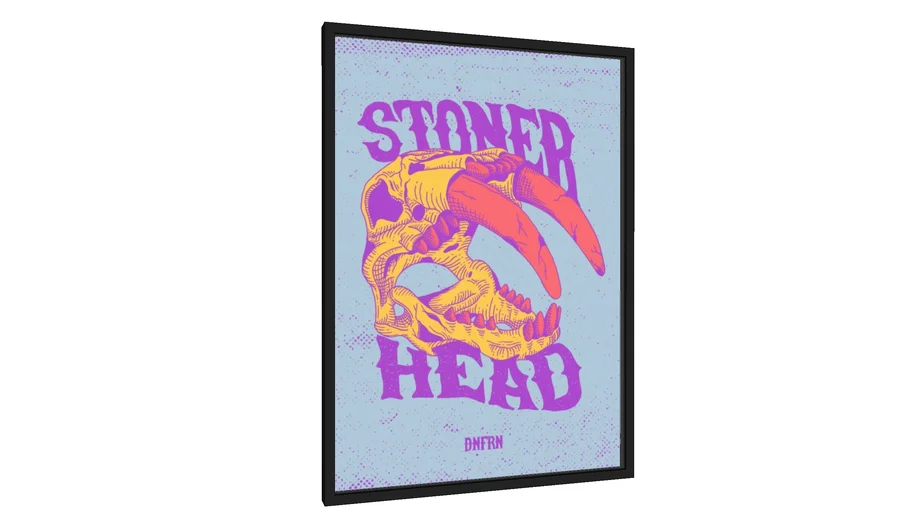 Quadro STONER HEAD - Galeria9, por Felipe Vaz Design