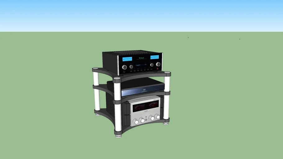 Audio rack 3D Warehouse