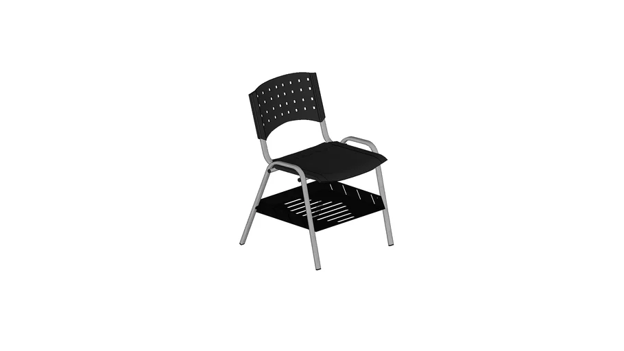 Cadeira Fixa Enkel Plástica com Gradil