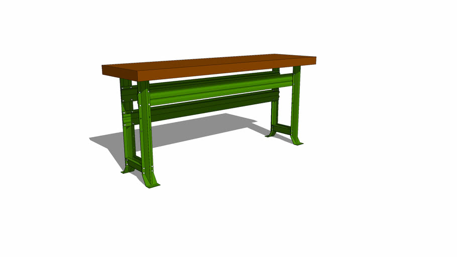Industrial work table 3D Warehouse