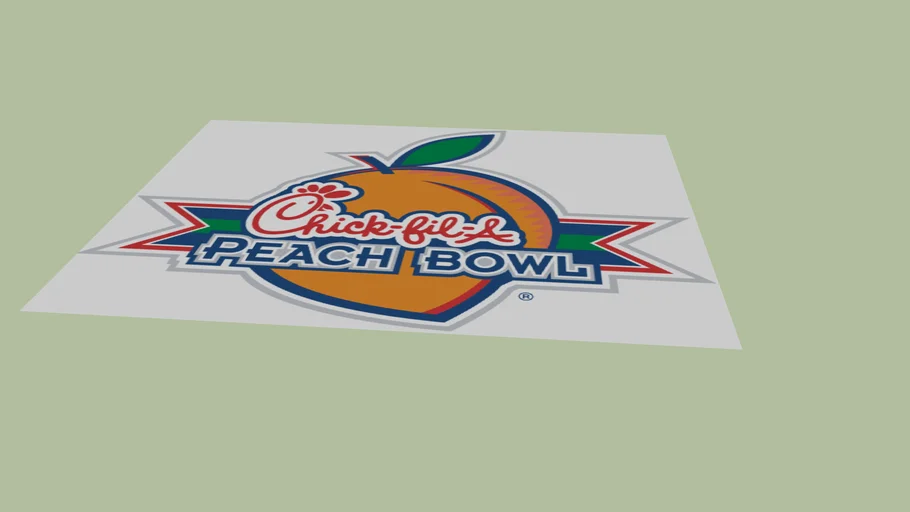 ChickFilA Peach Bowl logo 3D Warehouse