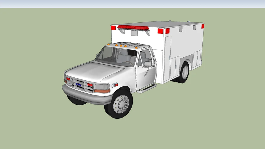  ambulancia tipo l ford f350 modelo 1998 |  Almacén 3D