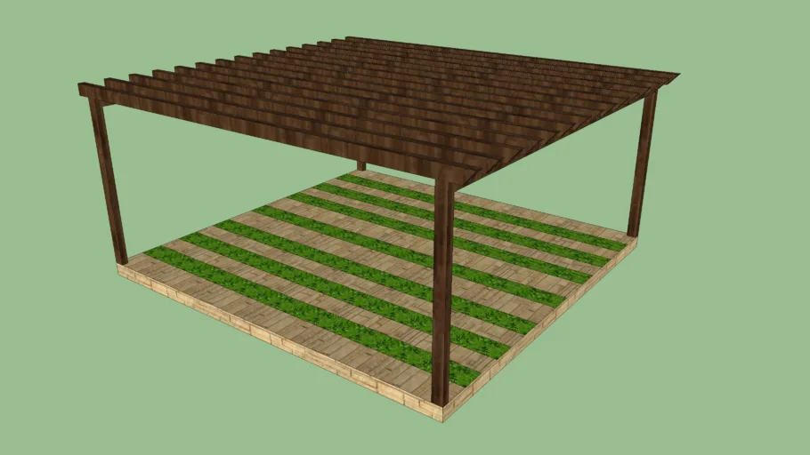 Pérgola 3d Warehouse