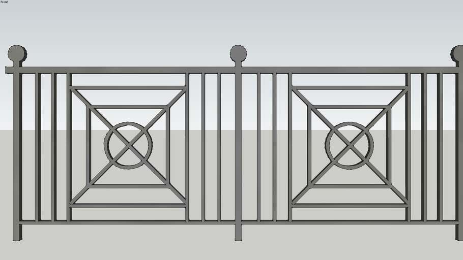 11.Balcony Railing 3D Warehouse