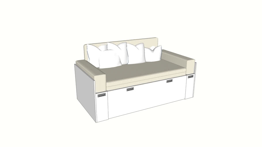 Convertable Sofa Bed 3D Warehouse