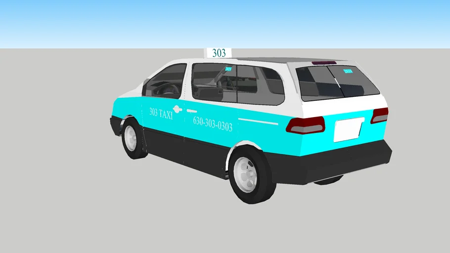 2000 toyota sienna minivan 303 taxi | 3D Warehouse