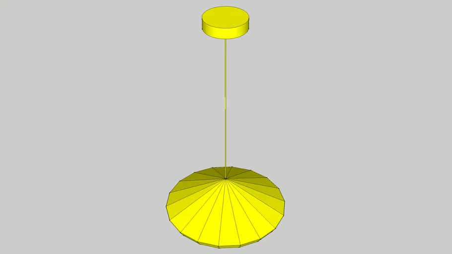 IKEA PS 2012 Pendant lamp yellow 3D Warehouse
