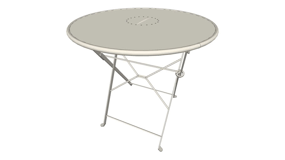 IKEA SALTHOLMEN Table, outdoor, foldable beige 3D Warehouse