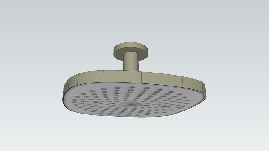 hansgrohe Croma Select E 7inch Showerhead Low Flow 3D Warehouse