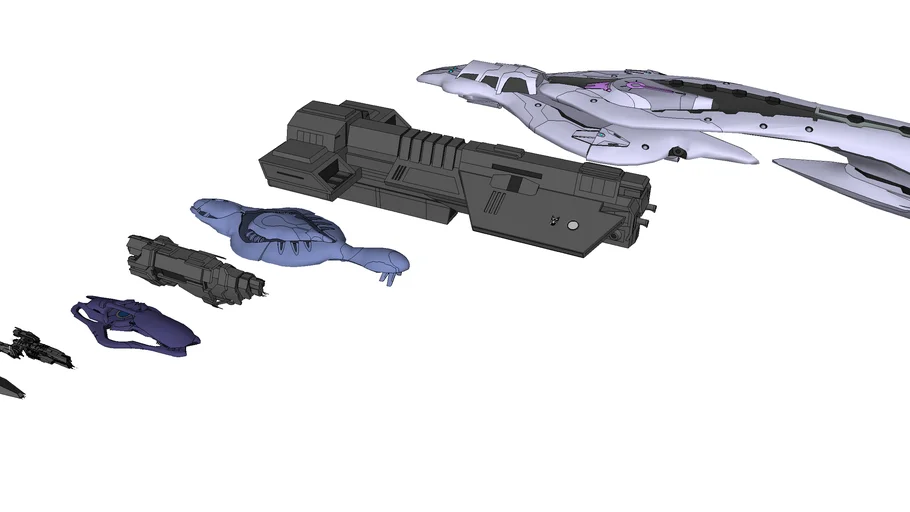 Halo Ships Models 