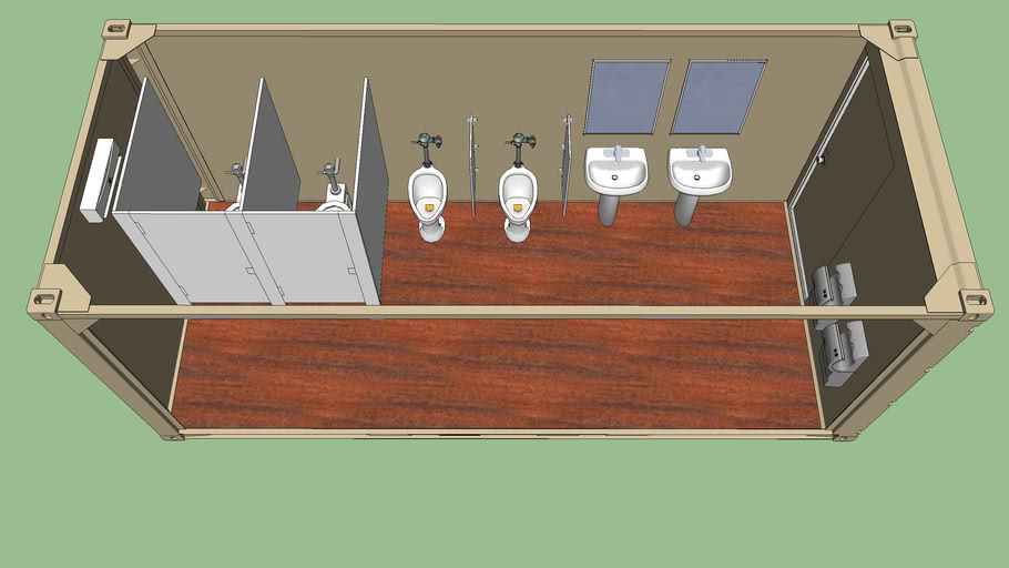 Military container bathroom 3D Warehouse