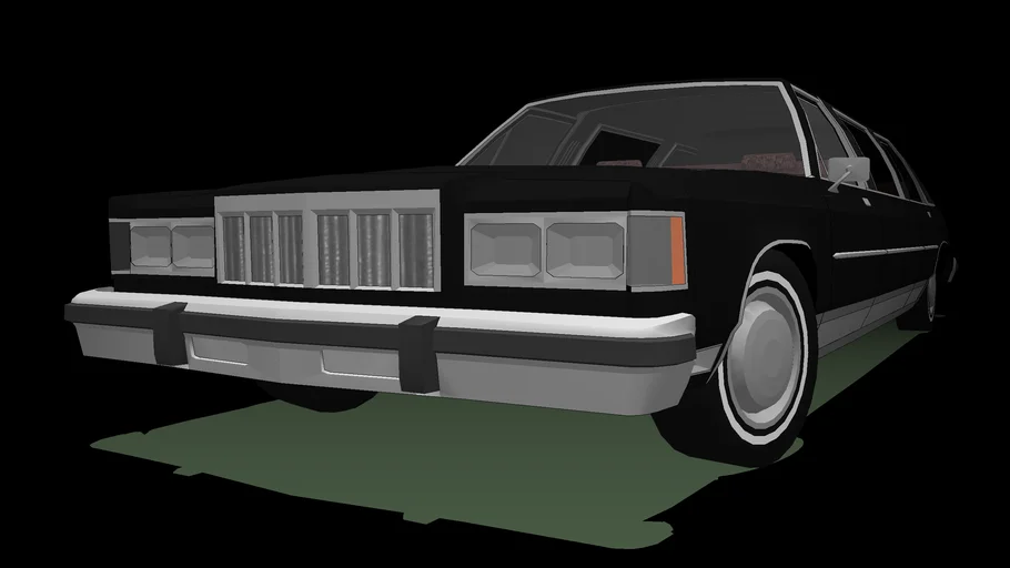 1983 Mercury Grand Marquis Stretch Limousine 3d Warehouse 0370