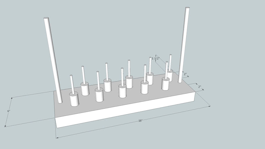 Thread spool holder 3D Warehouse