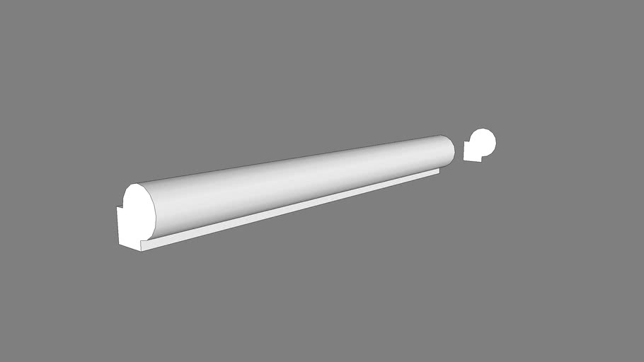 KB880 Quirk Moulding 3/4″ x 3/4″ 3D Warehouse