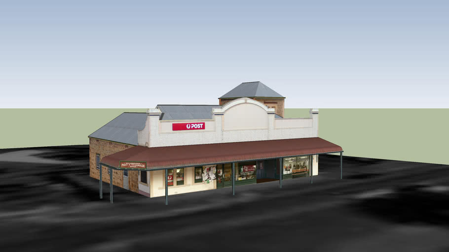Williamstown Post office and shops 3D Warehouse