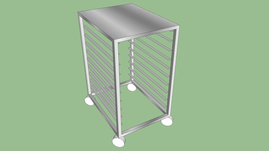 Pan rack table | 3D Warehouse