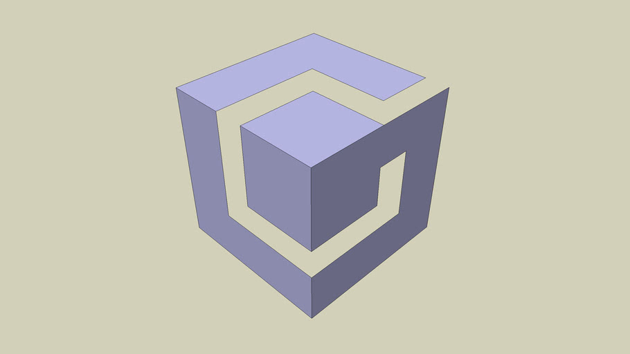 What the Gamecube Symbol Really Looks Like | 3D Warehouse
