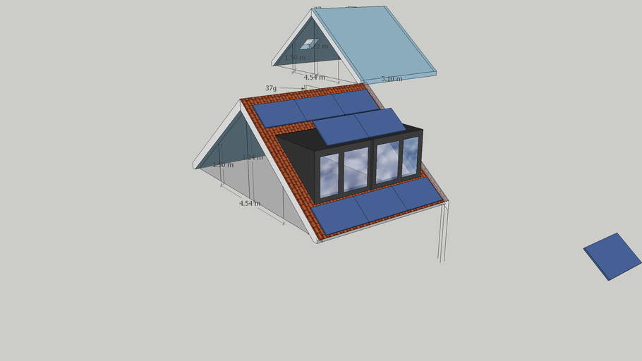 Sloped roof 37 degrees | 3D Warehouse