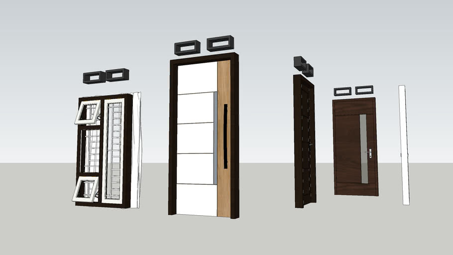 Pintu dan Jendela minimalis | 3D Warehouse